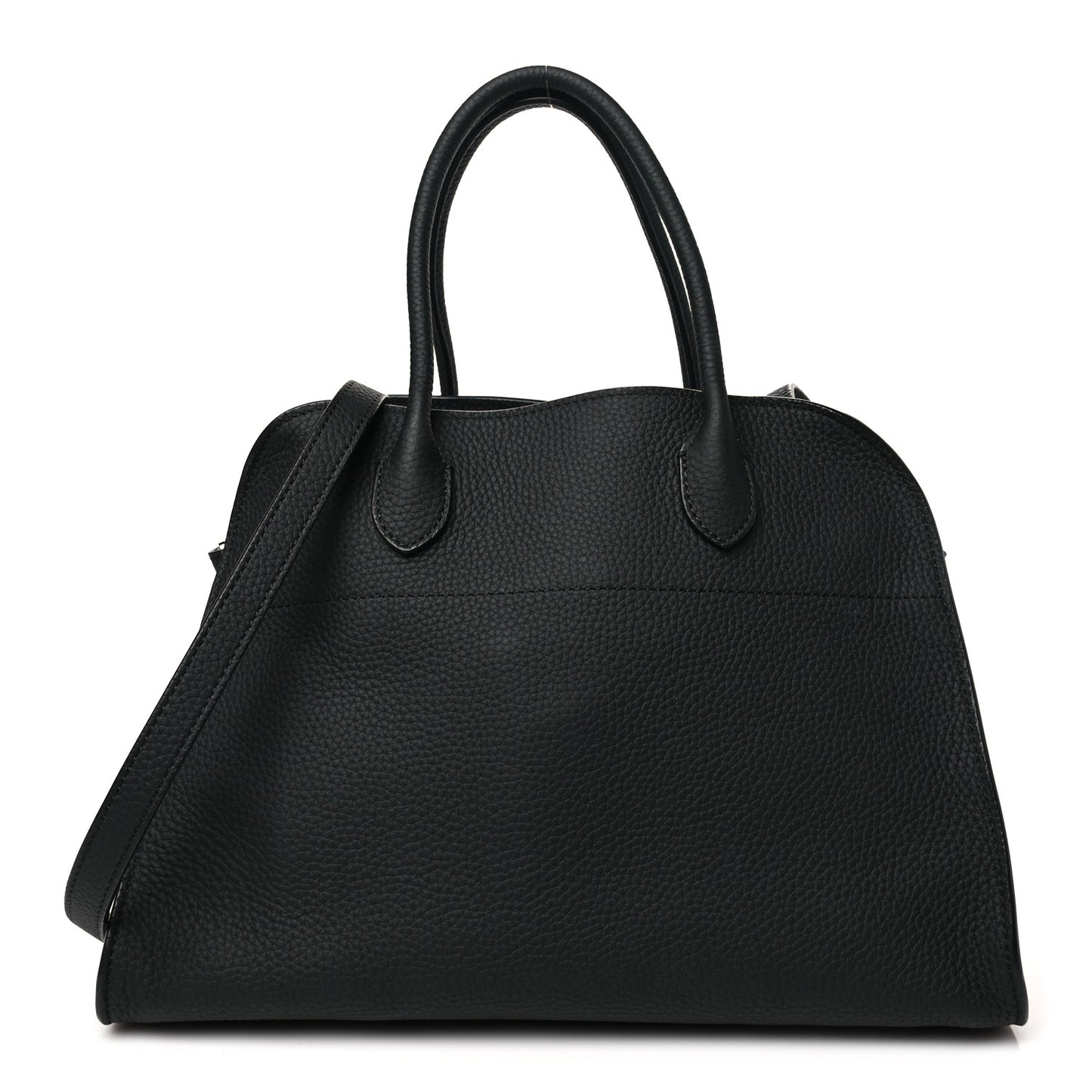 Matte Grained Calfskin Soft Margaux 12 Black