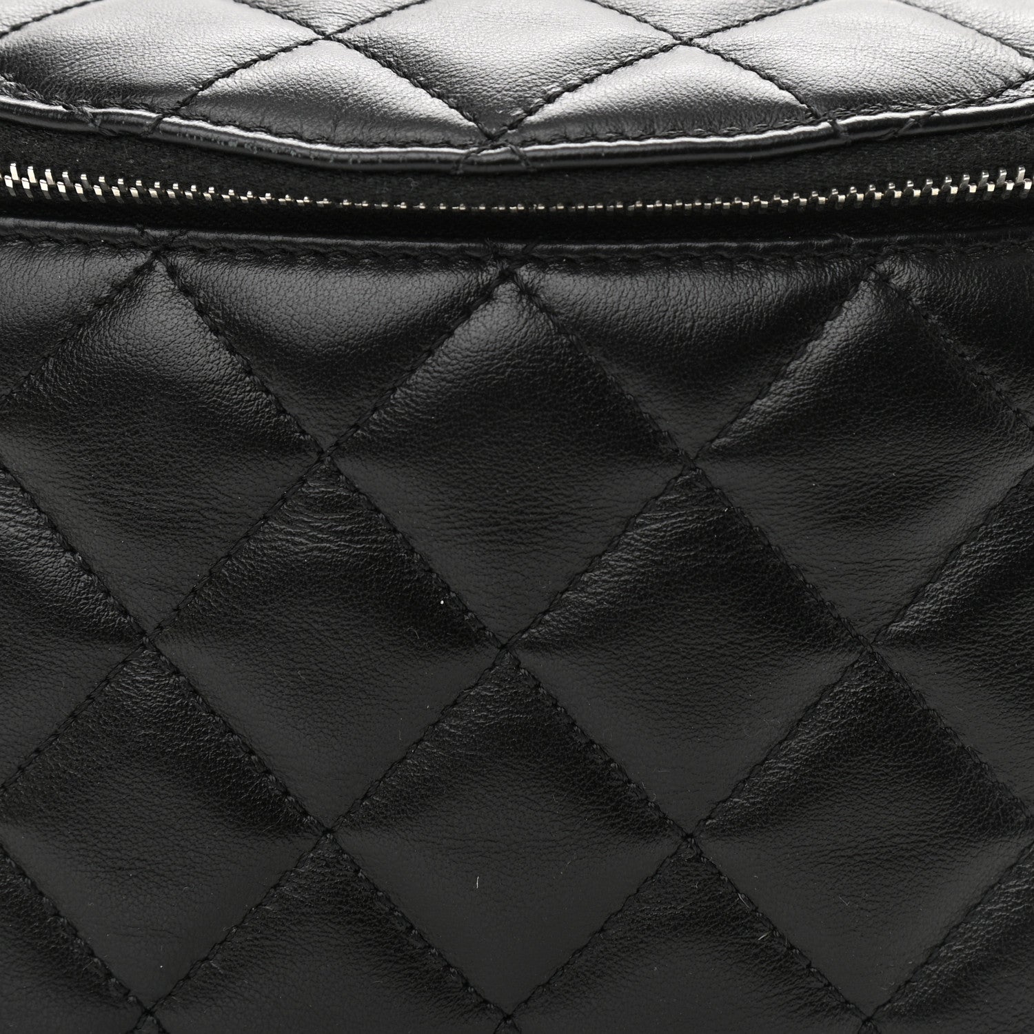 Chanel Calfskin Quilted Waist Belt Bag Black 8 of 10
