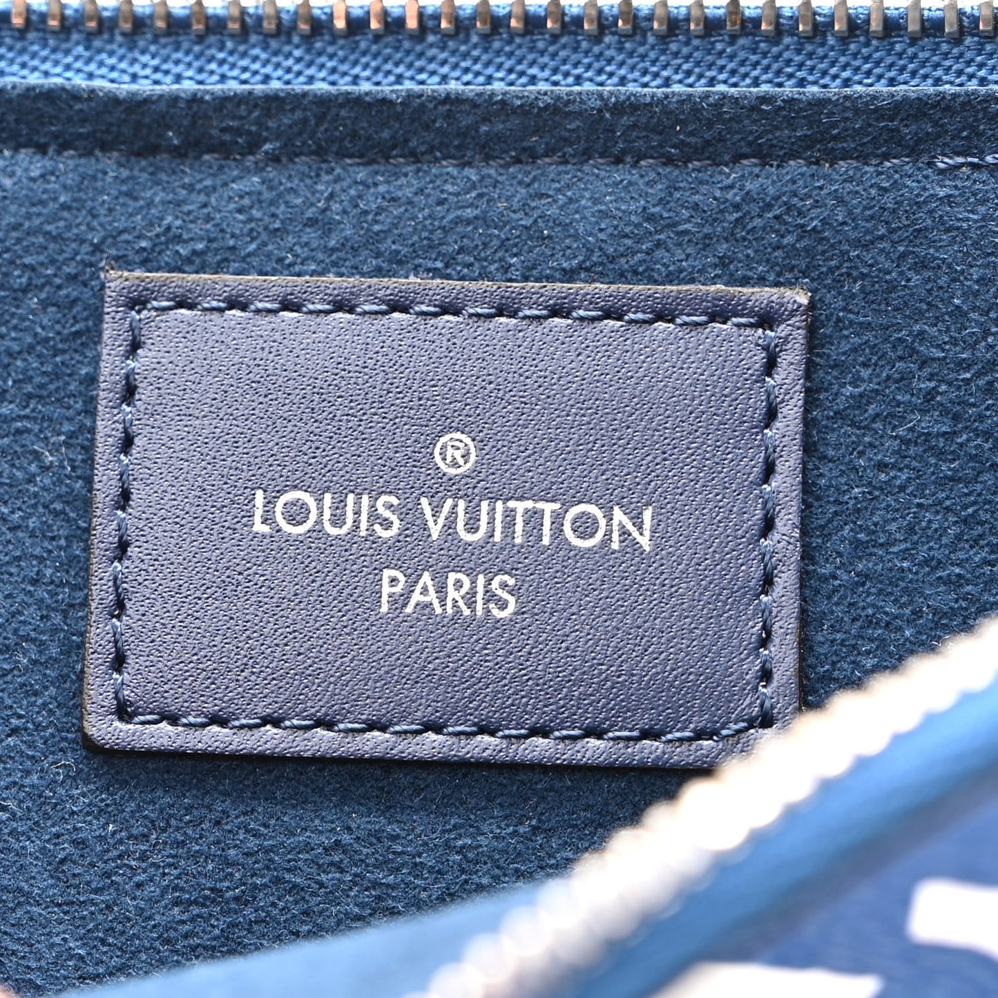Monogram Giant Escale Double Zip Pochette Blue