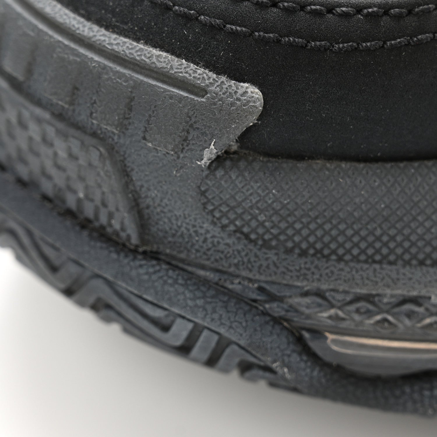 Balenciaga Fabric Mesh Womens Triple S Sneakers 37 Black 9 of 10