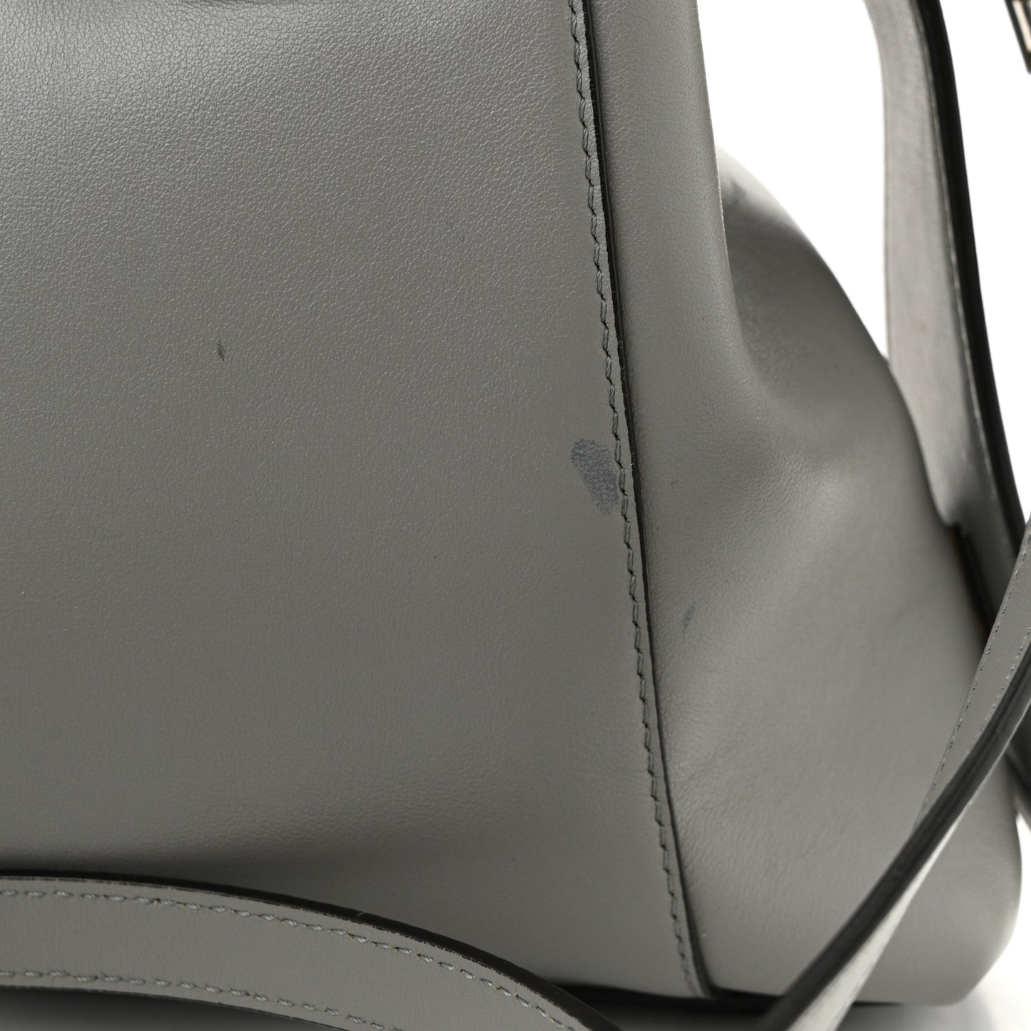 Calfskin Small Soft Antigona Pearl Grey
