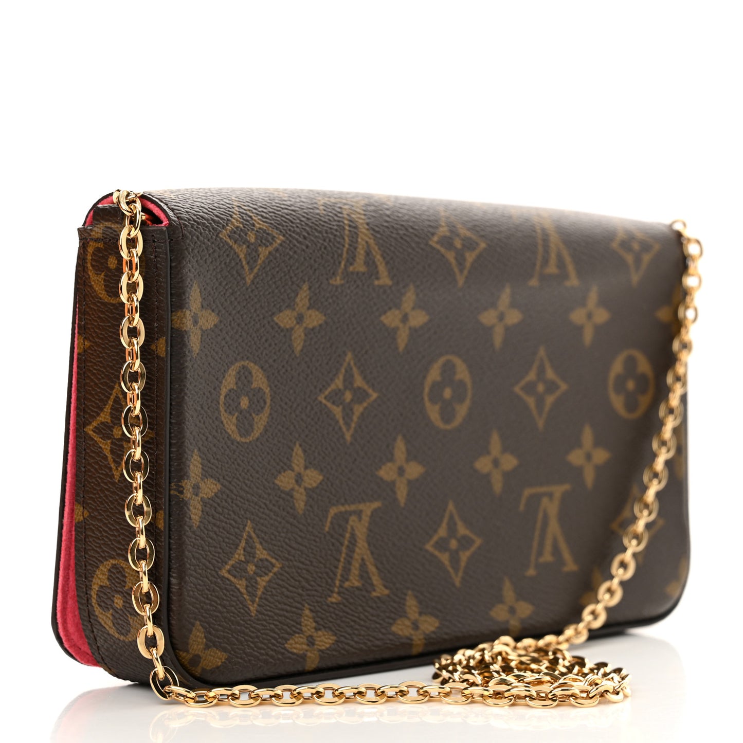 Monogram 2023 Christmas Animation Sailing Pochette Felicie Chain Wallet Dragonfruit Pink