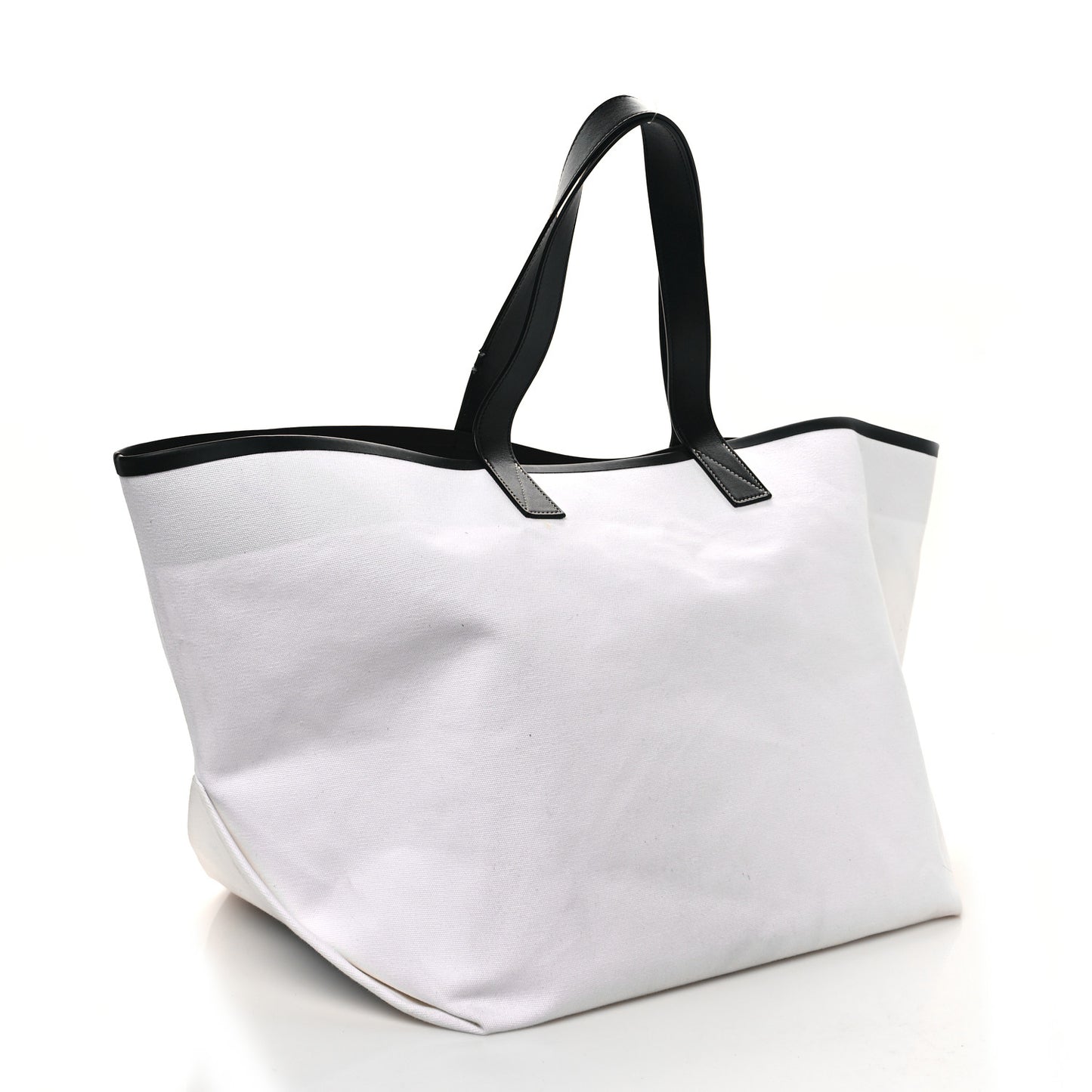 Textile Medium Made In Tote White Black