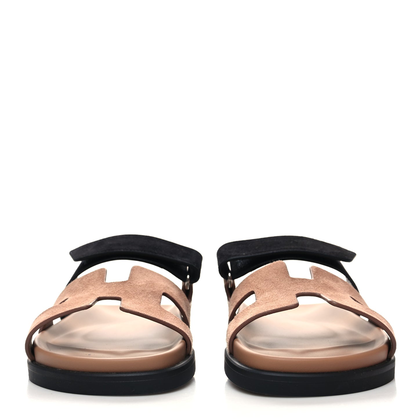 Suede Goatskin Womens Chypre Sandals 37 Rose Perle Black