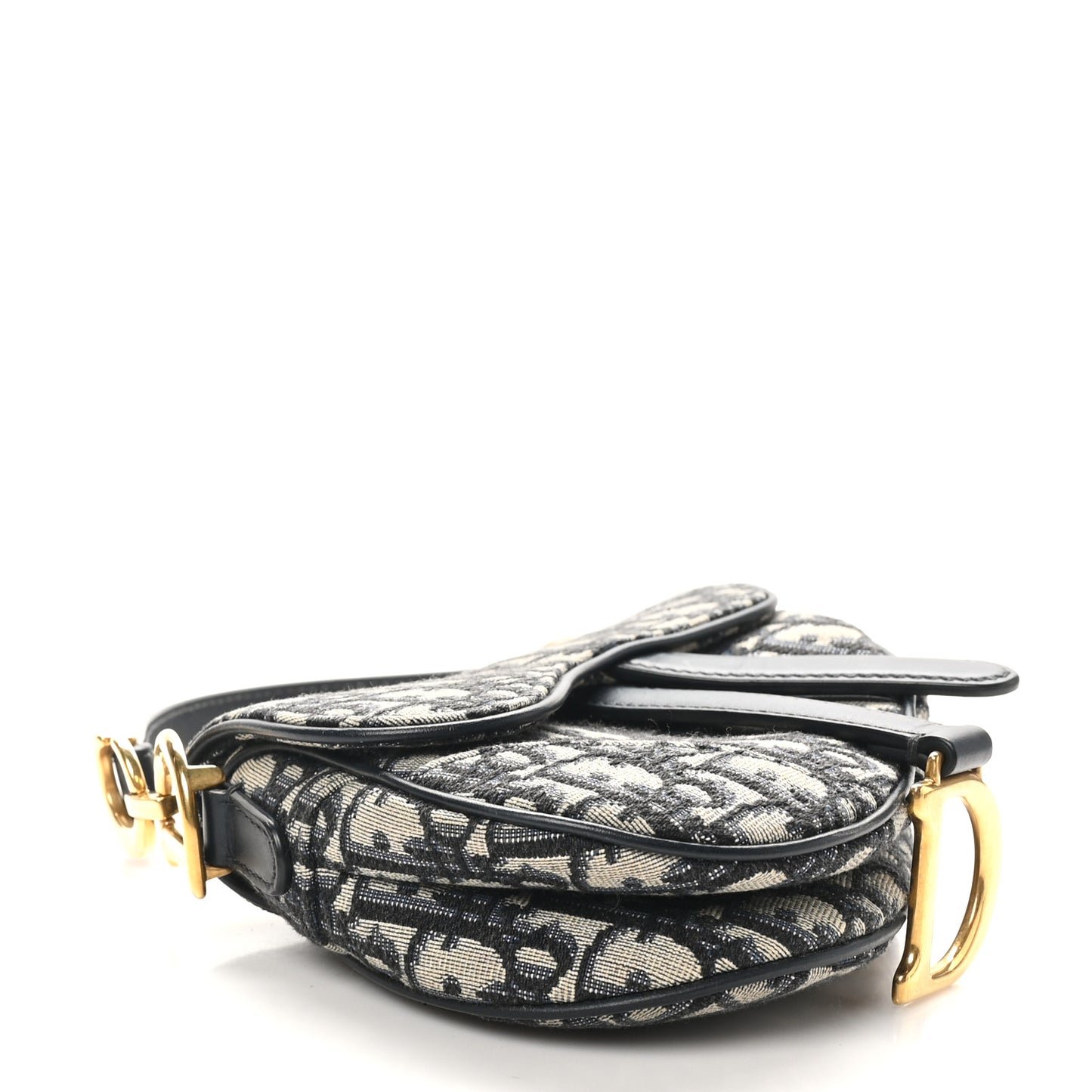 Oblique Mini Saddle Bag Blue