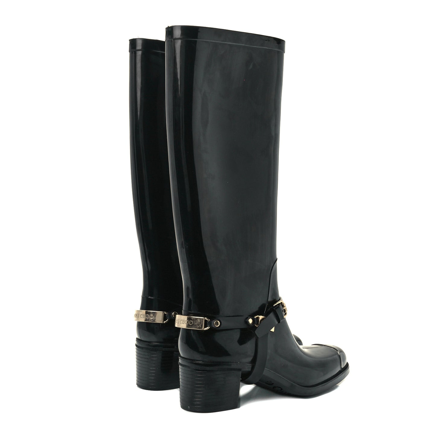 PVC Rubber Cheshire Rain Boots 39 Black