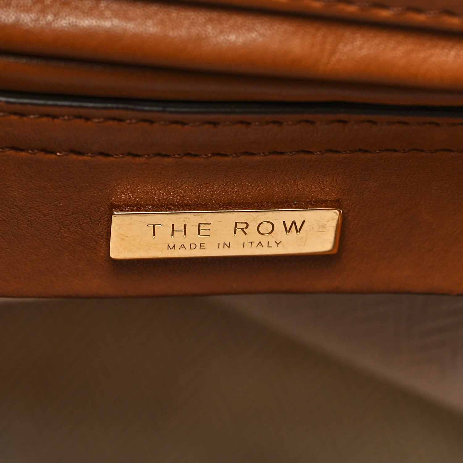 The Row Saddle Calfskin Backpack 11 Brandy 7 of 14