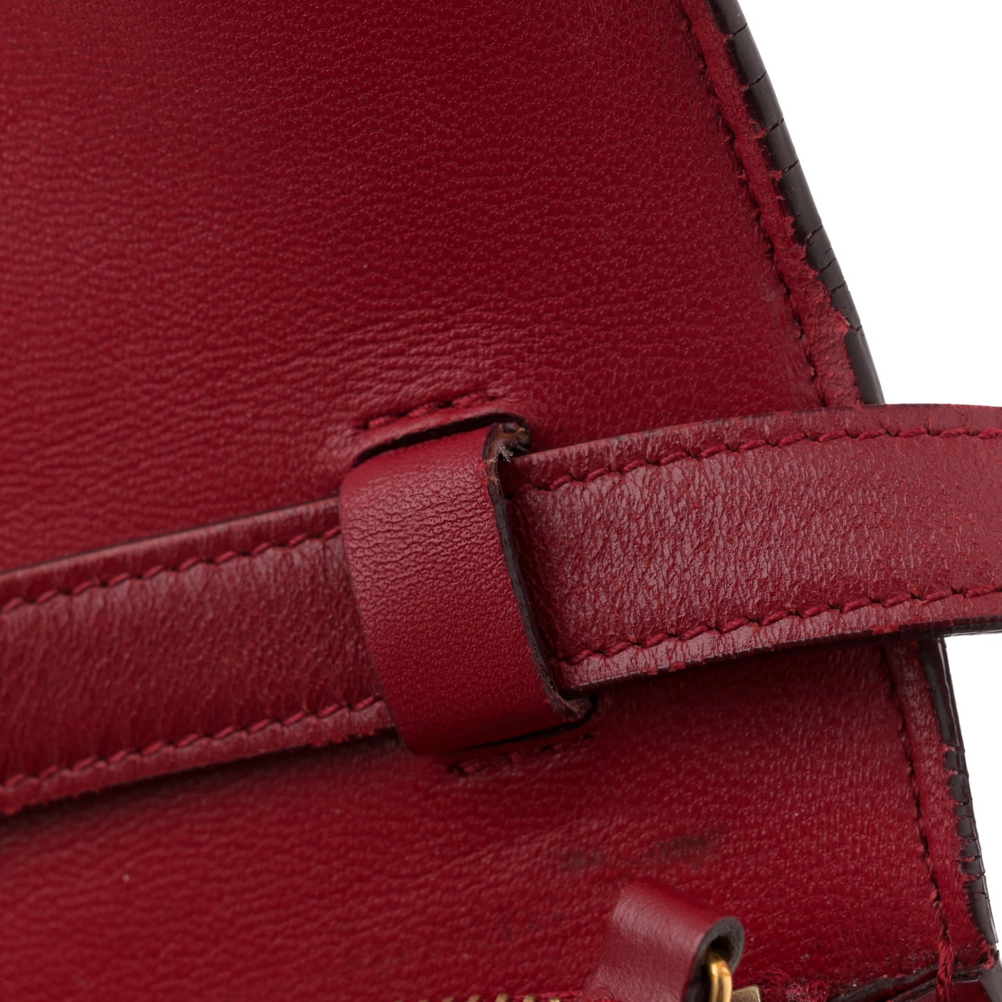 Box Calfskin Medium Classic Box Flap Bag Burgundy
