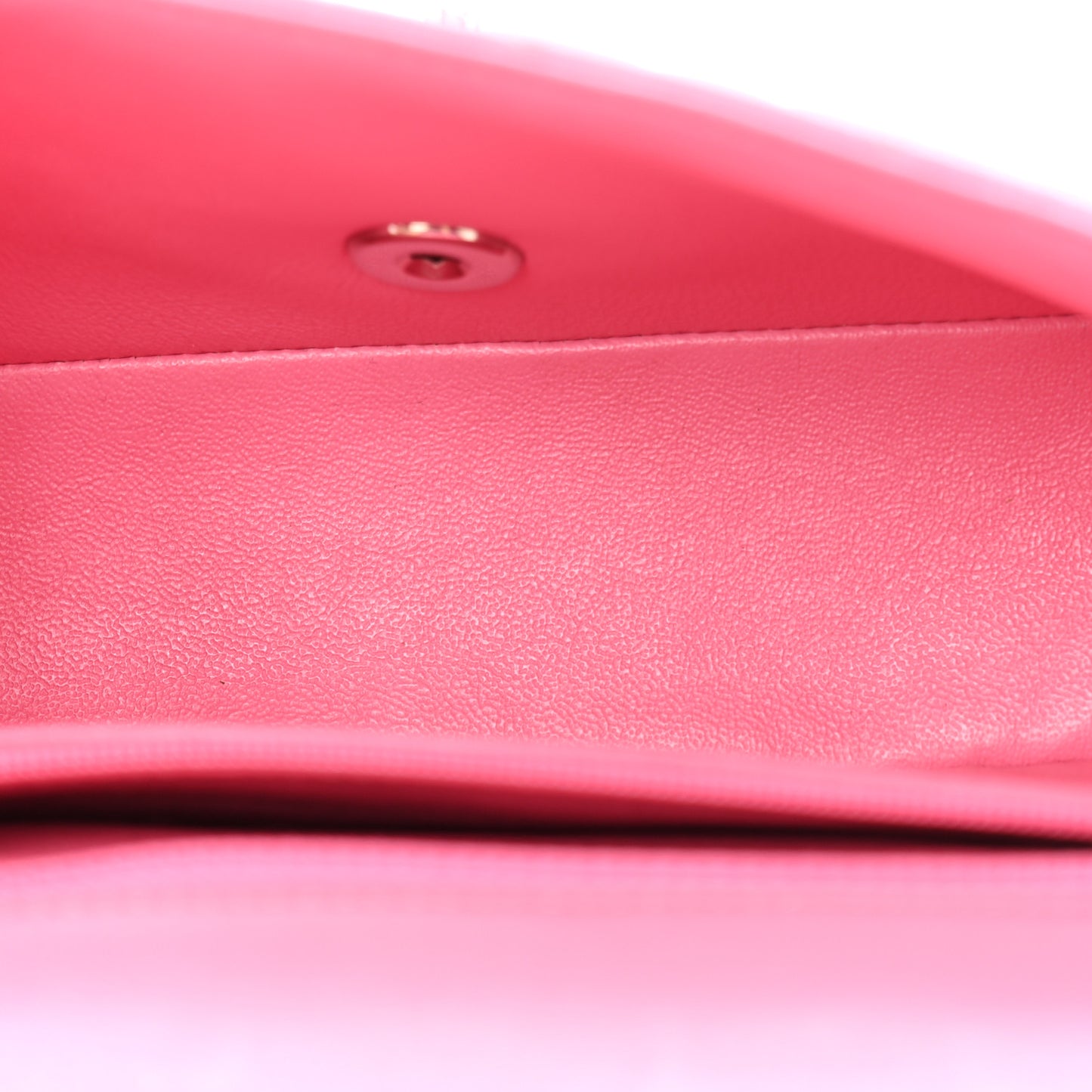 Lambskin Quilted Mini Rectangular Flap Pink