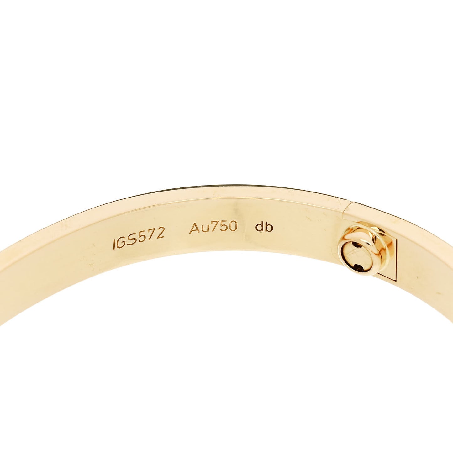 18K Yellow Gold LOVE Bracelet 17