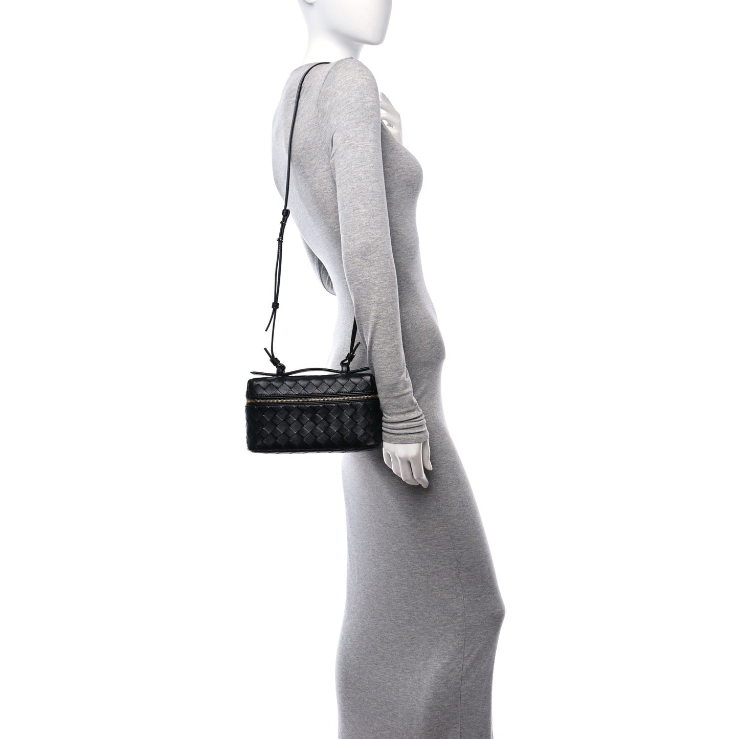 Calfskin Intrecciato Bang Bang Vanity Case Black