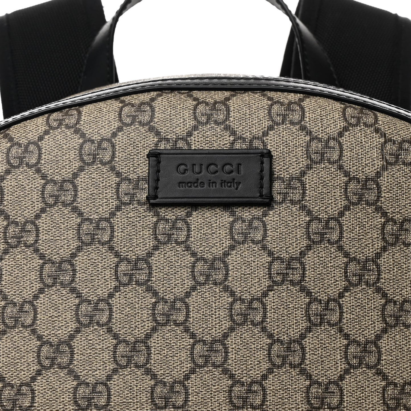 GG Supreme Monogram Medium Backpack Black