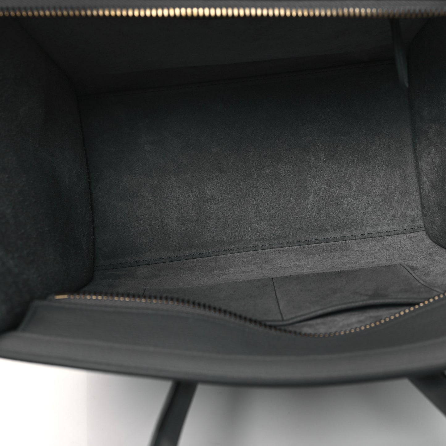 Drummed Calfskin Mini Luggage Kohl
