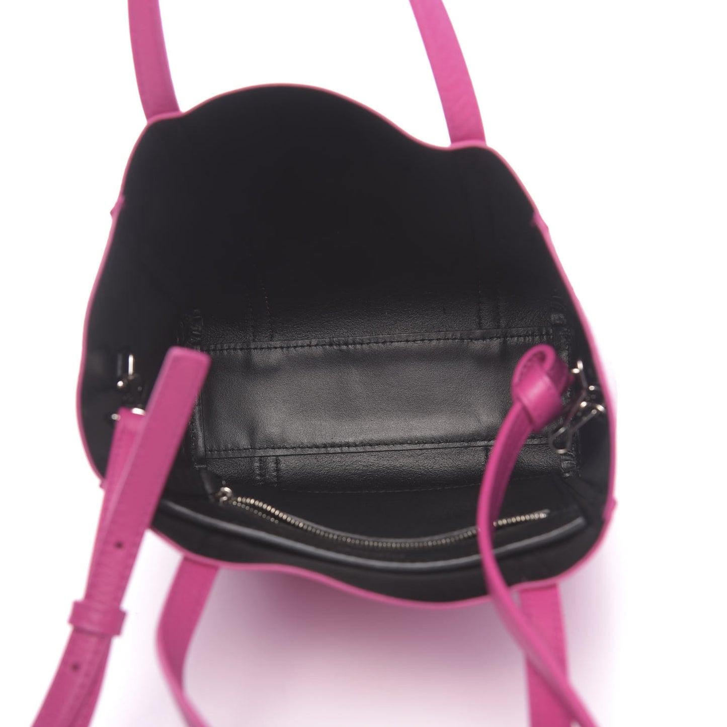 Calfskin XXS Everyday Tote Rose Magenta Black