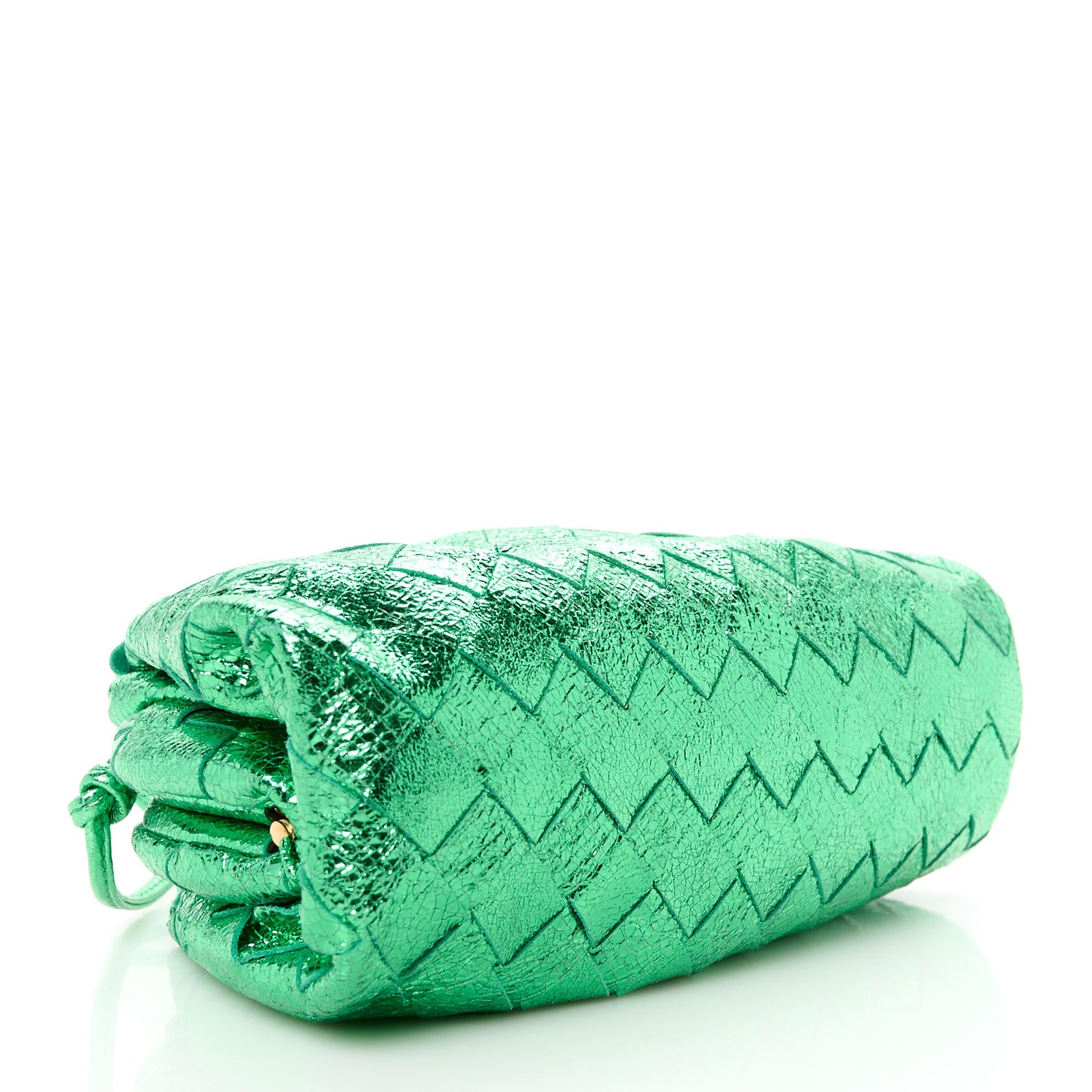 Metallic Nappa Intrecciato The Mini Pouch Parakeet