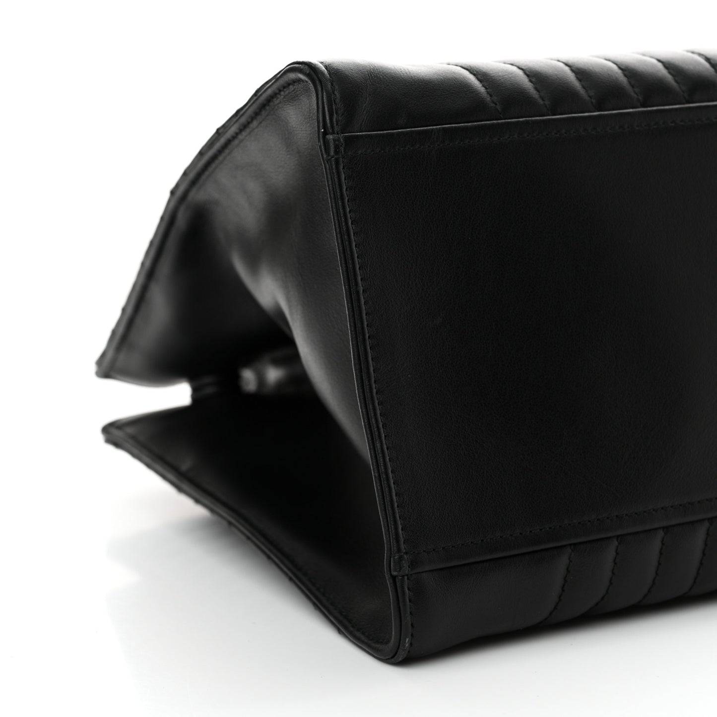 Soft Calfskin Impunture Diagramme Tote Black