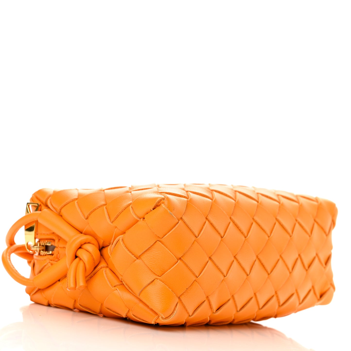 Nappa Intrecciato Mini Loop Camera Bag Tangerine