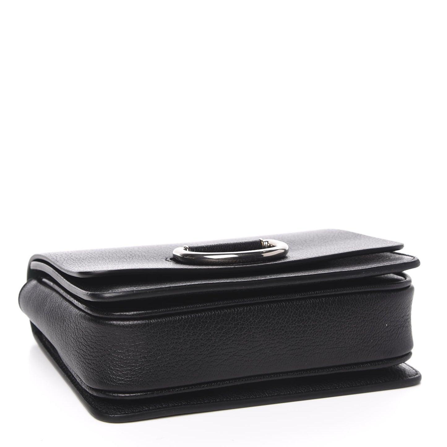 Goatskin Small D-Ring Bag Black