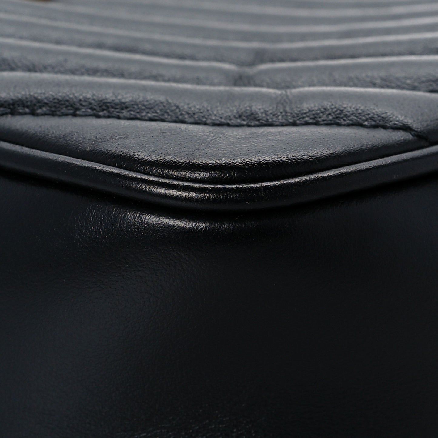 Calfskin Matelasse Monogram Lou Camera Bag Black