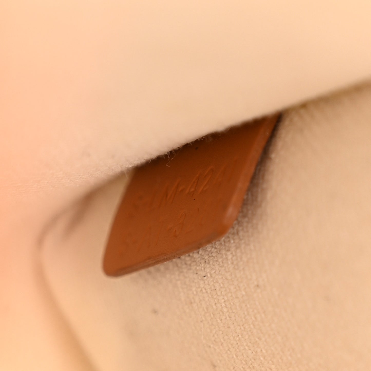 Canvas Calfskin Mini Vertical Cabas Natural Tan