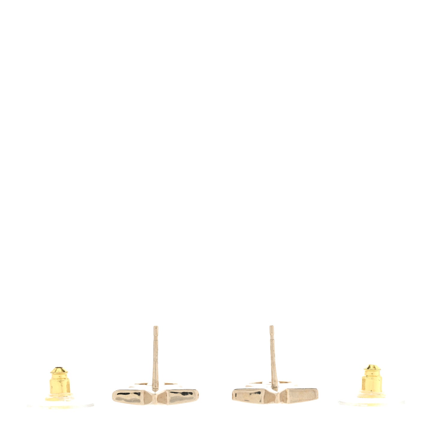 Crystal Star CC Earrings Gold