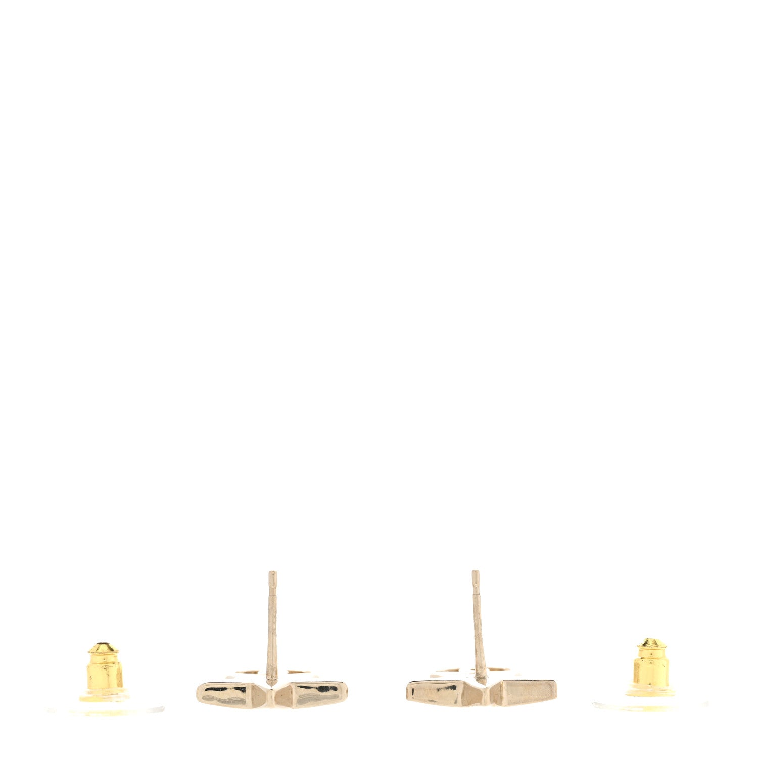 Chanel Crystal Star CC Earrings Gold 3 of 5