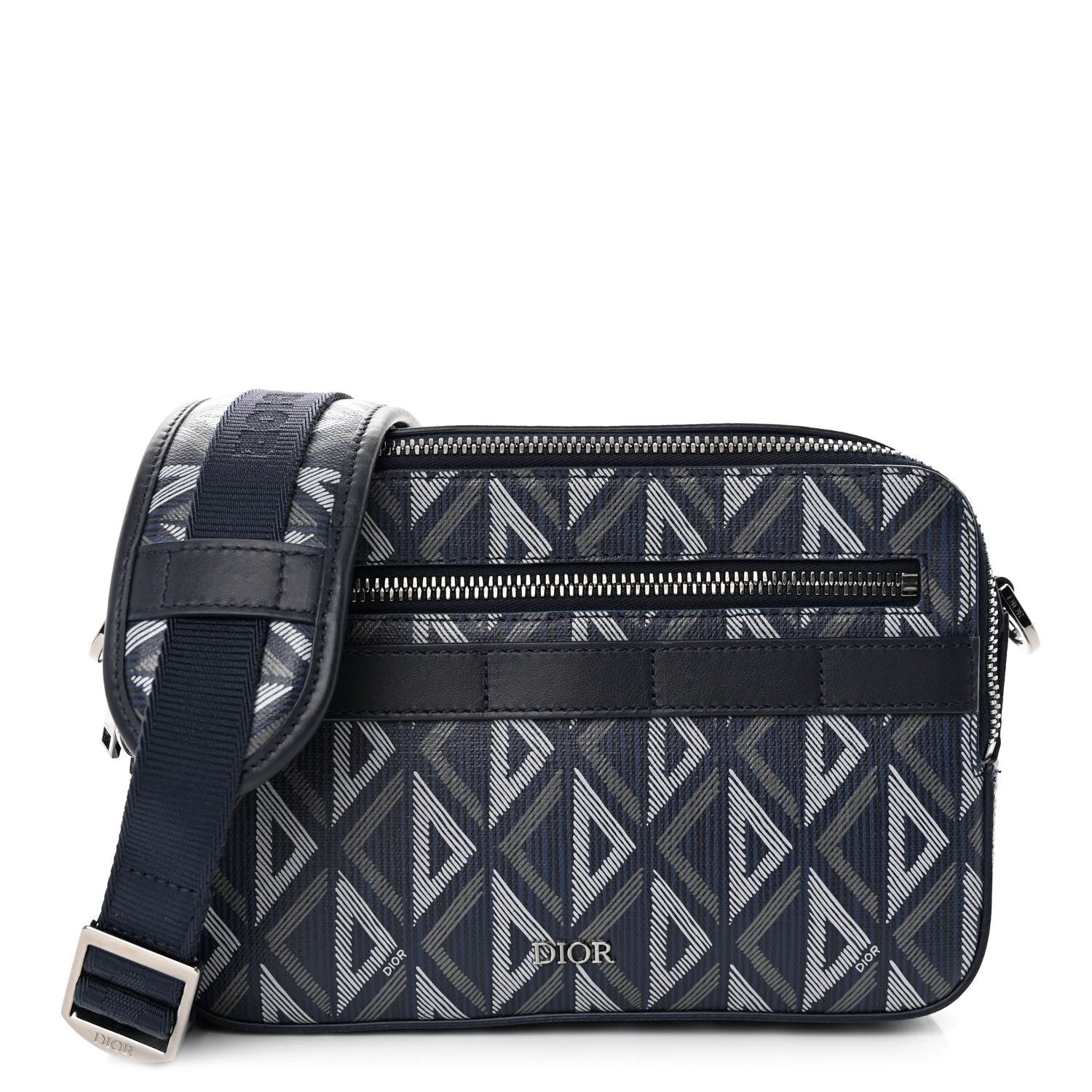 Christian Dior Coated Canvas CD Diamond Safari Messenger 1449242