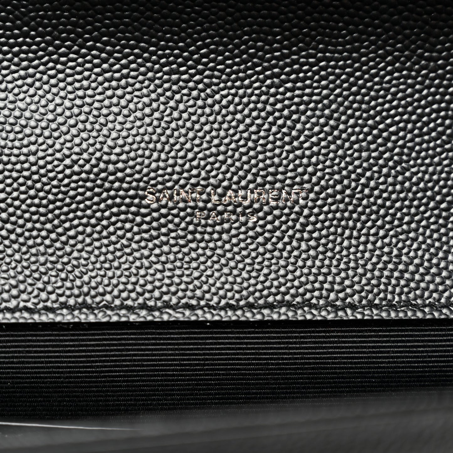 Grain De Poudre Monochrome Monogram Cassandre Clutch Black