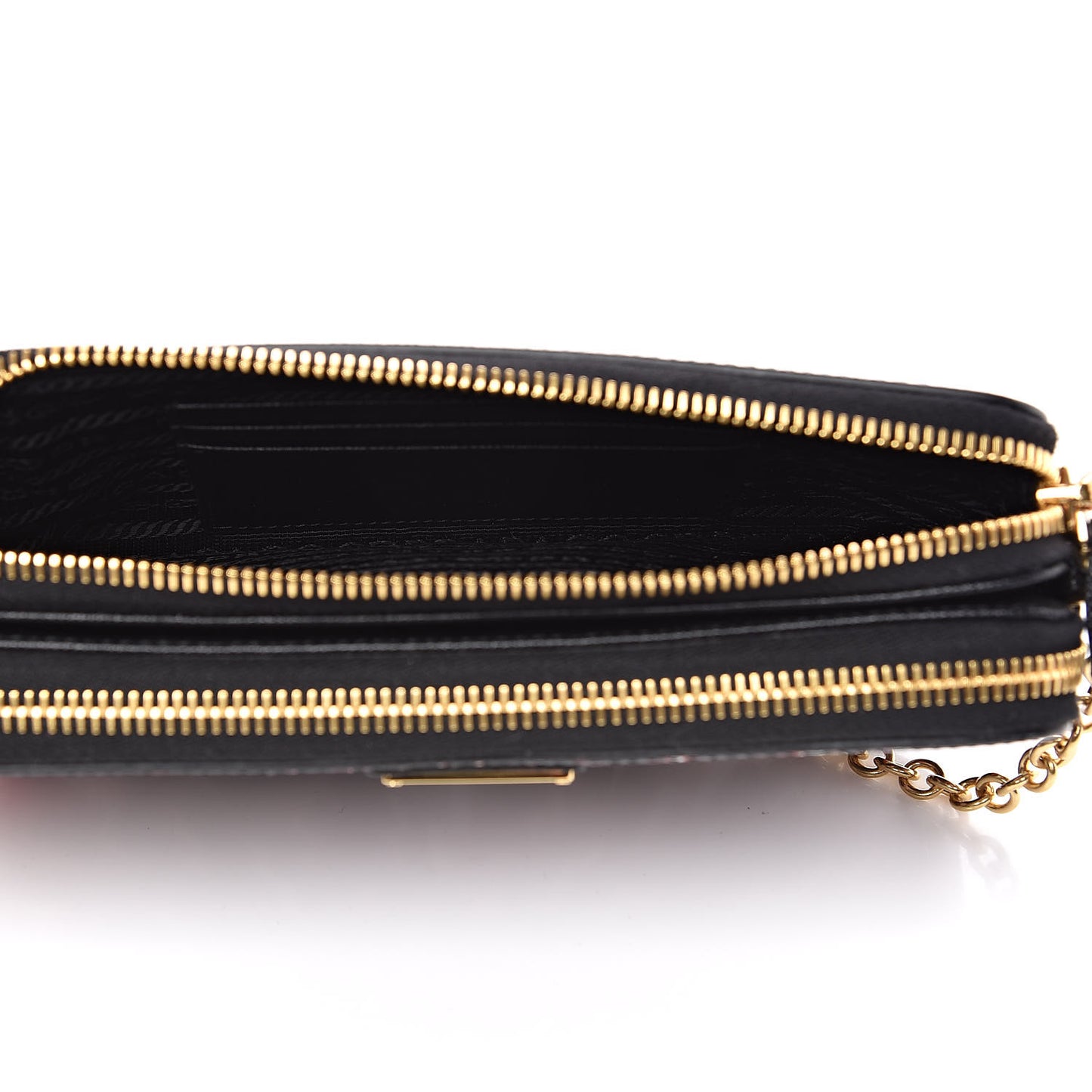 X UNIVERSAL STUDIOS Saffiano Thunder Frankenstein Mini Double Zip Chain Crossbody Bag Lacca