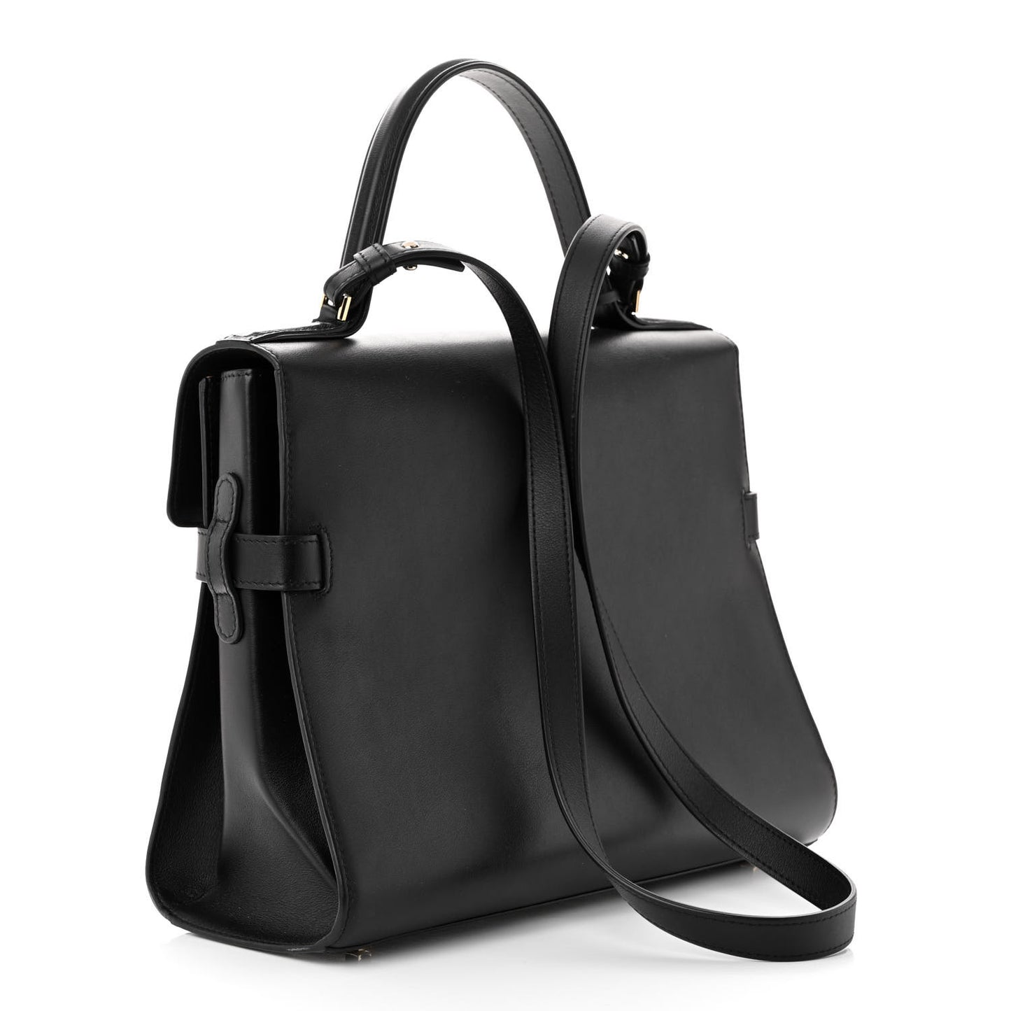 Calfskin GM Tempete Satchel Black