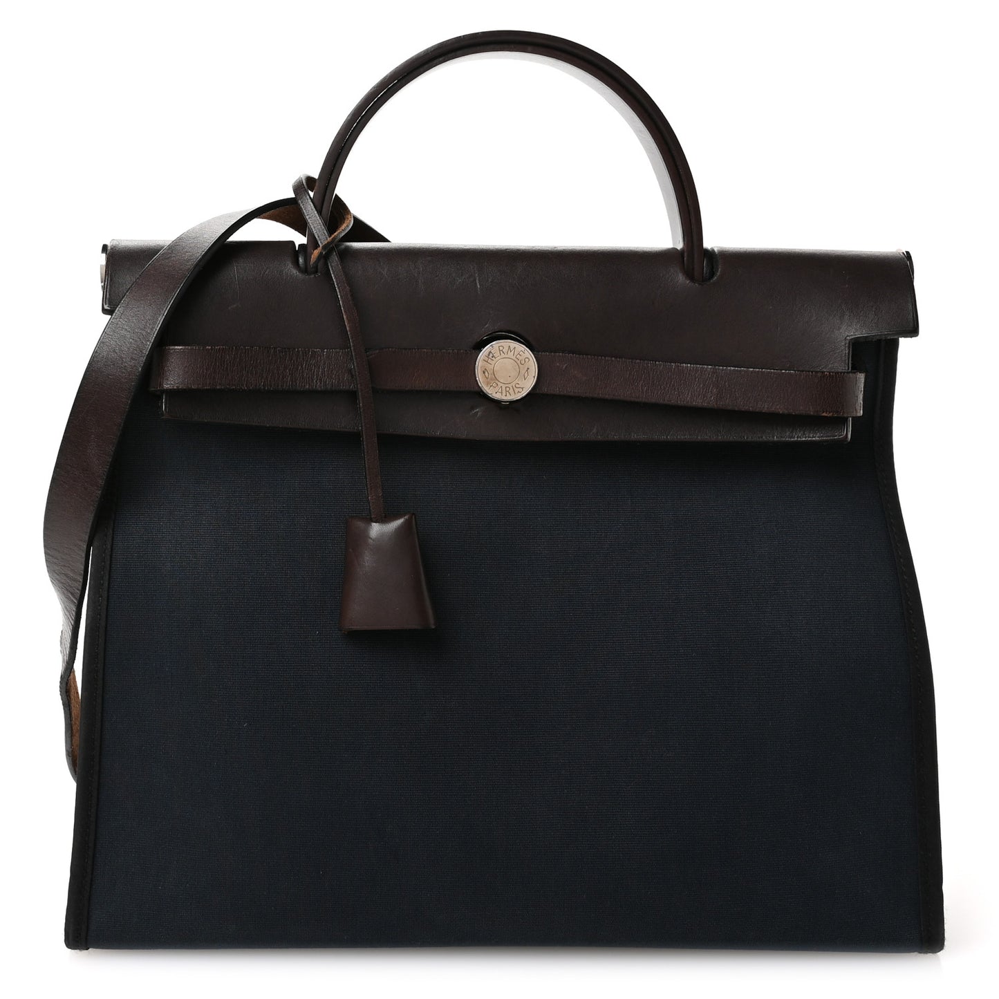 Military Toile Vache Hunter Herbag Zip 31 PM Bleu Marine Black Ebene