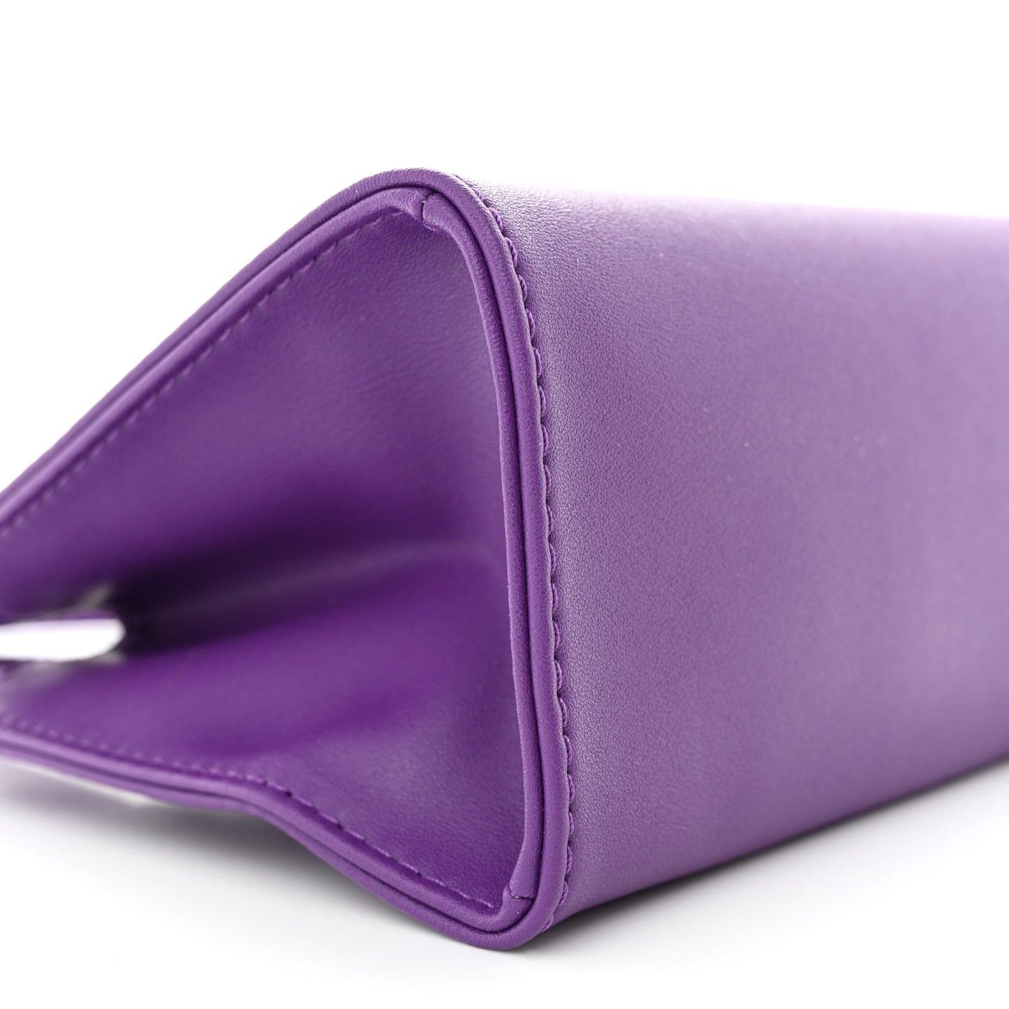 Vegan Leather Small Shopping Bag Grape