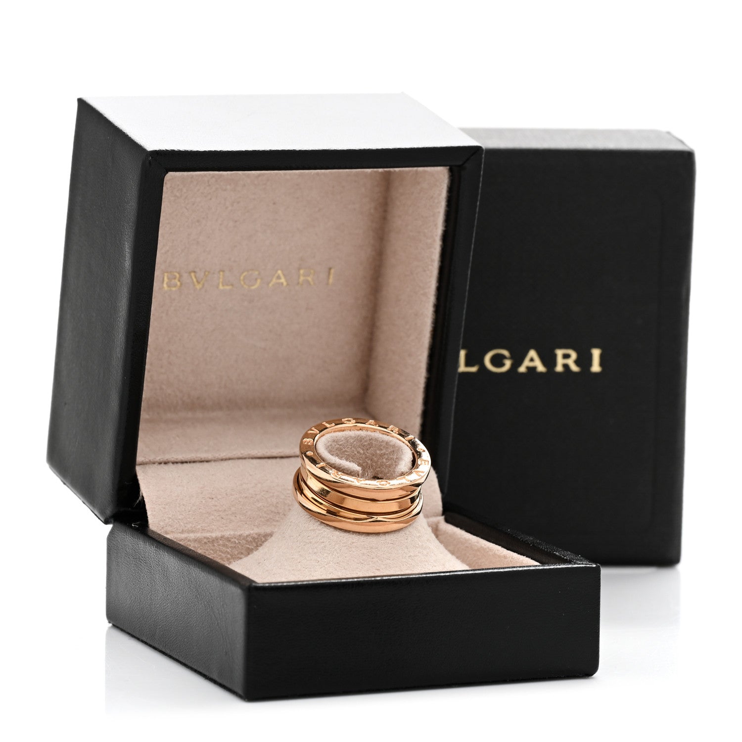 Bulgari 18K Rose Gold B.Zero1 Three-Band Ring 51 5.75 5 of 5