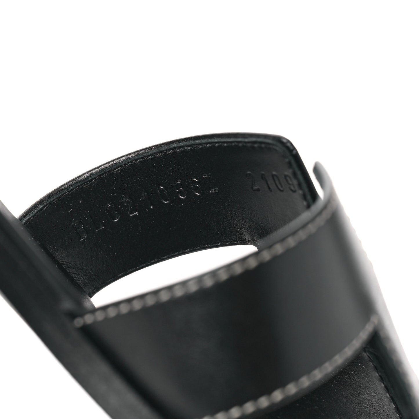 Box Calfskin Oran Sandals 40 Black