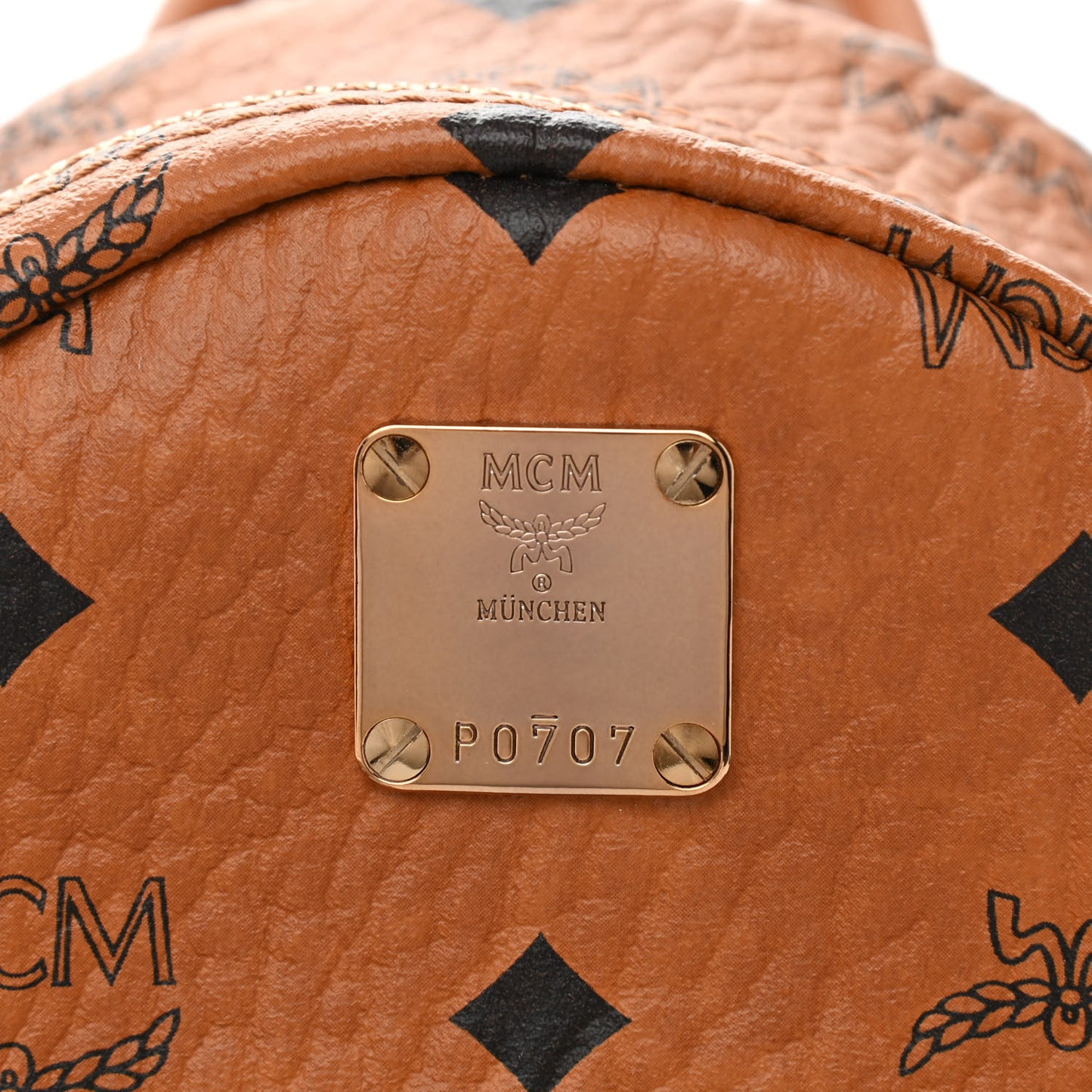 Visetos Side Stud X-Mini Stark Backpack Cognac