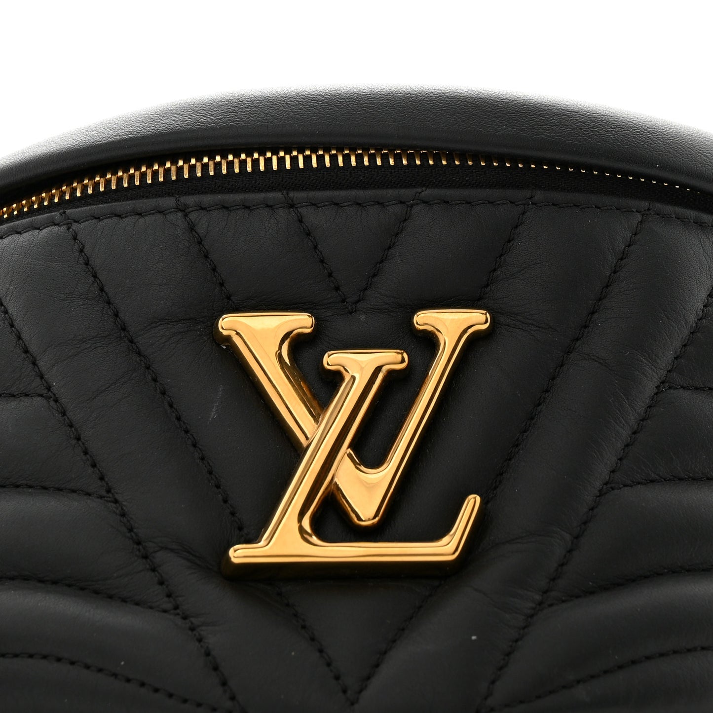Calfskin Quilted New Wave Bumbag Black