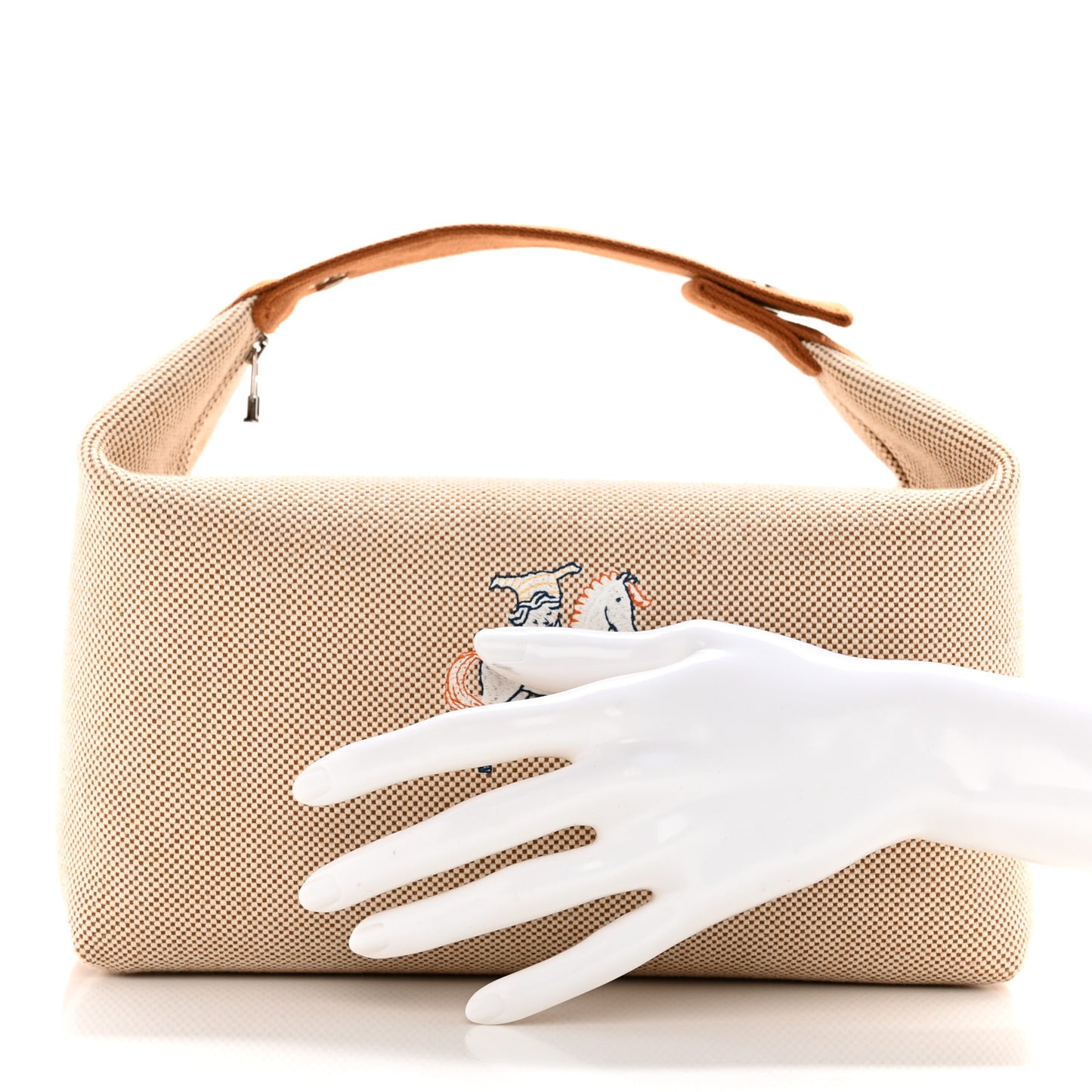 Canvas Large Bride-A-Brac Cabriole Case Biscuit