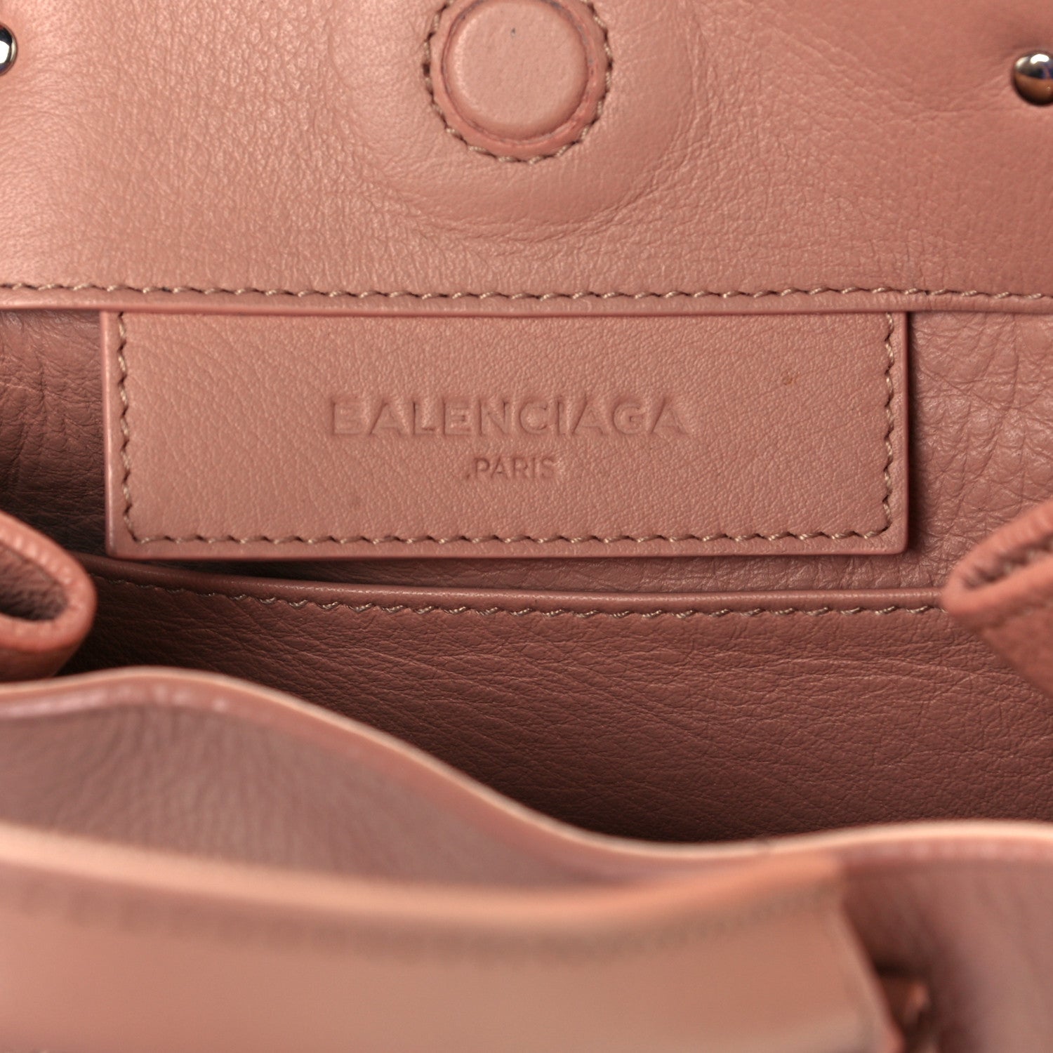 Balenciaga Calfskin Papier Mini A4 Zip Around Tote Beige Desert 6 of 10