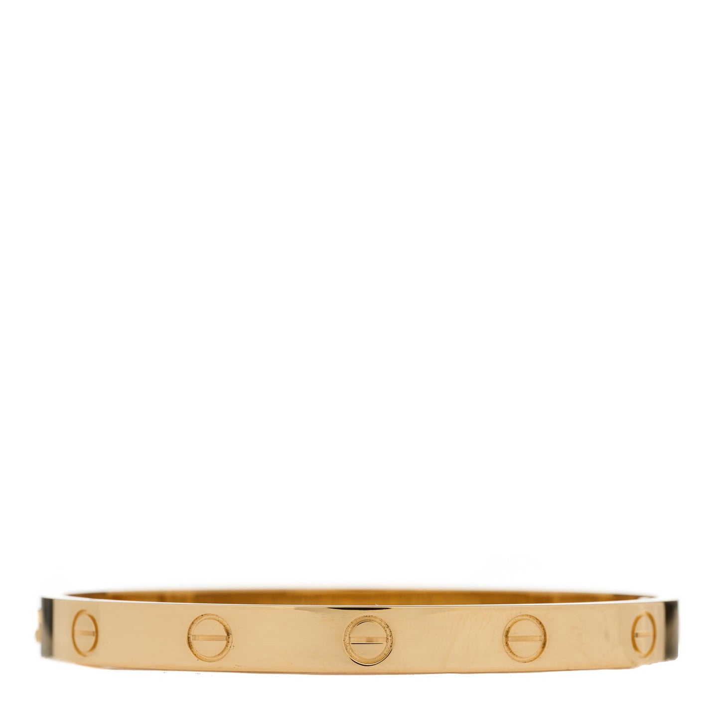 18K Yellow Gold LOVE Single Screw Bracelet 17