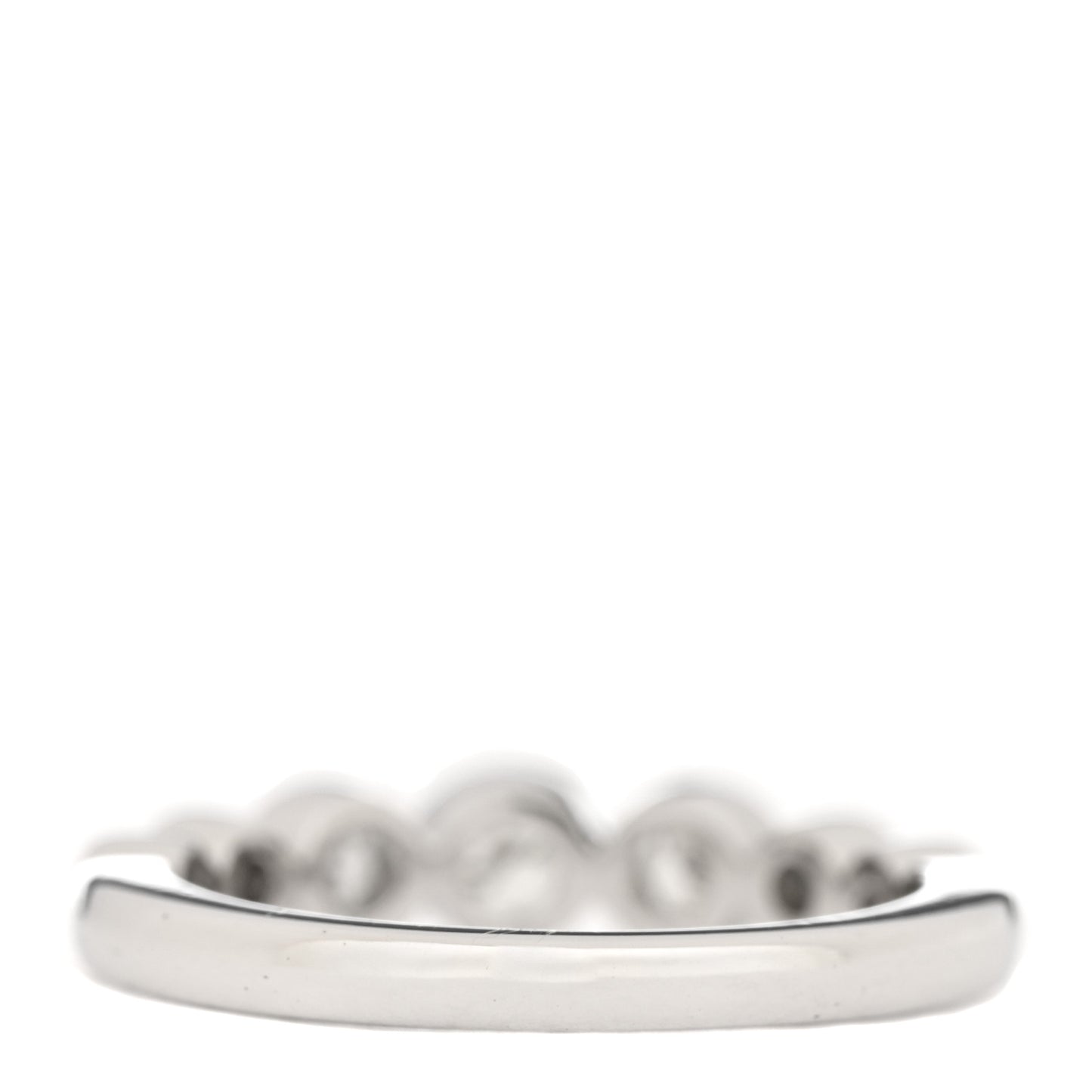 Platinum Diamond Jazz Graduated Band Ring 47 4