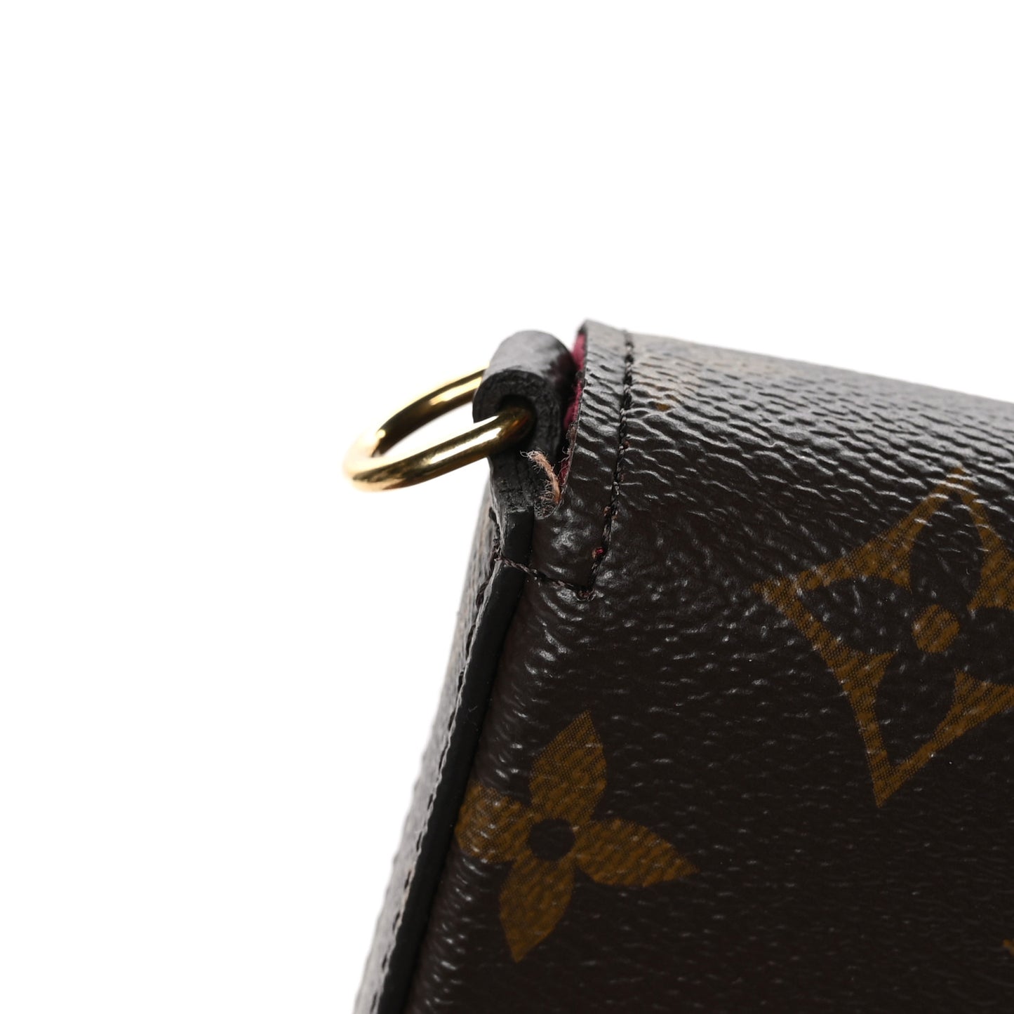 Monogram Pochette Felicie Chain Wallet Fuchsia