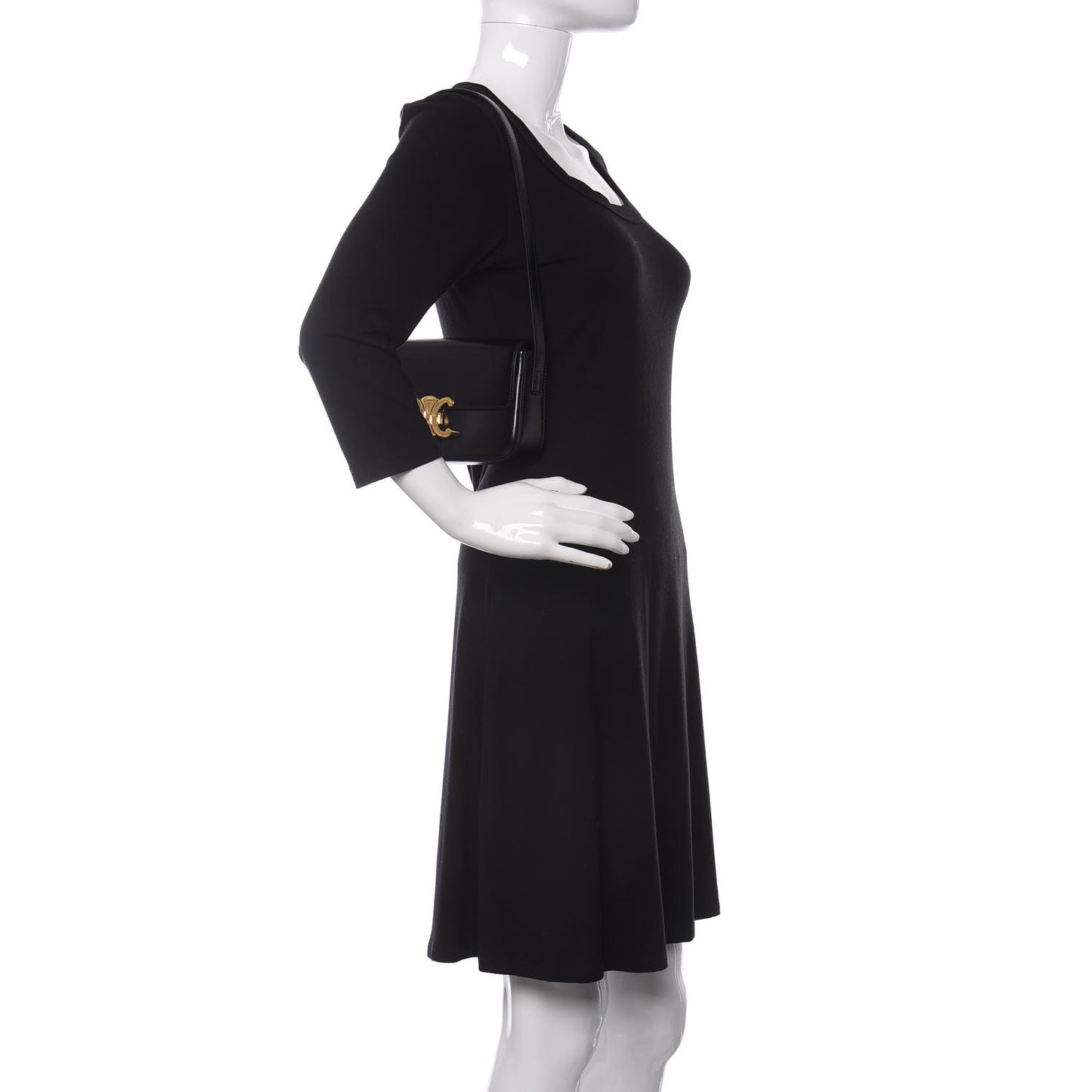 Shiny Calfskin Triomphe Black