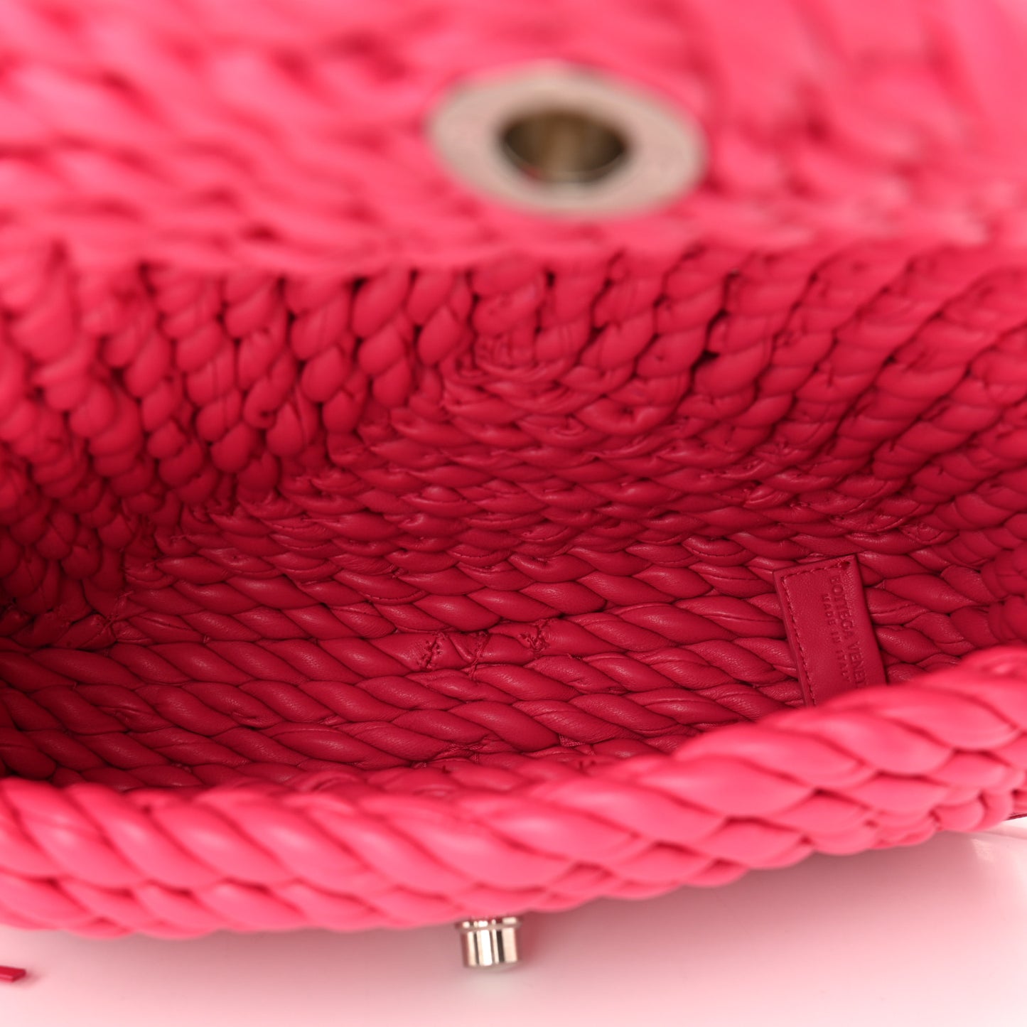 Lambskin Torchon Tasseled Twisted Shoulder Bag Lollipop