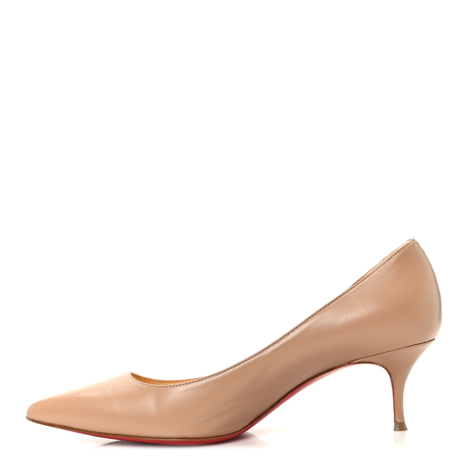 Christian Louboutin Nappa Kate 55 Pumps 38 Nude 1833730 – FASHIONPHILE