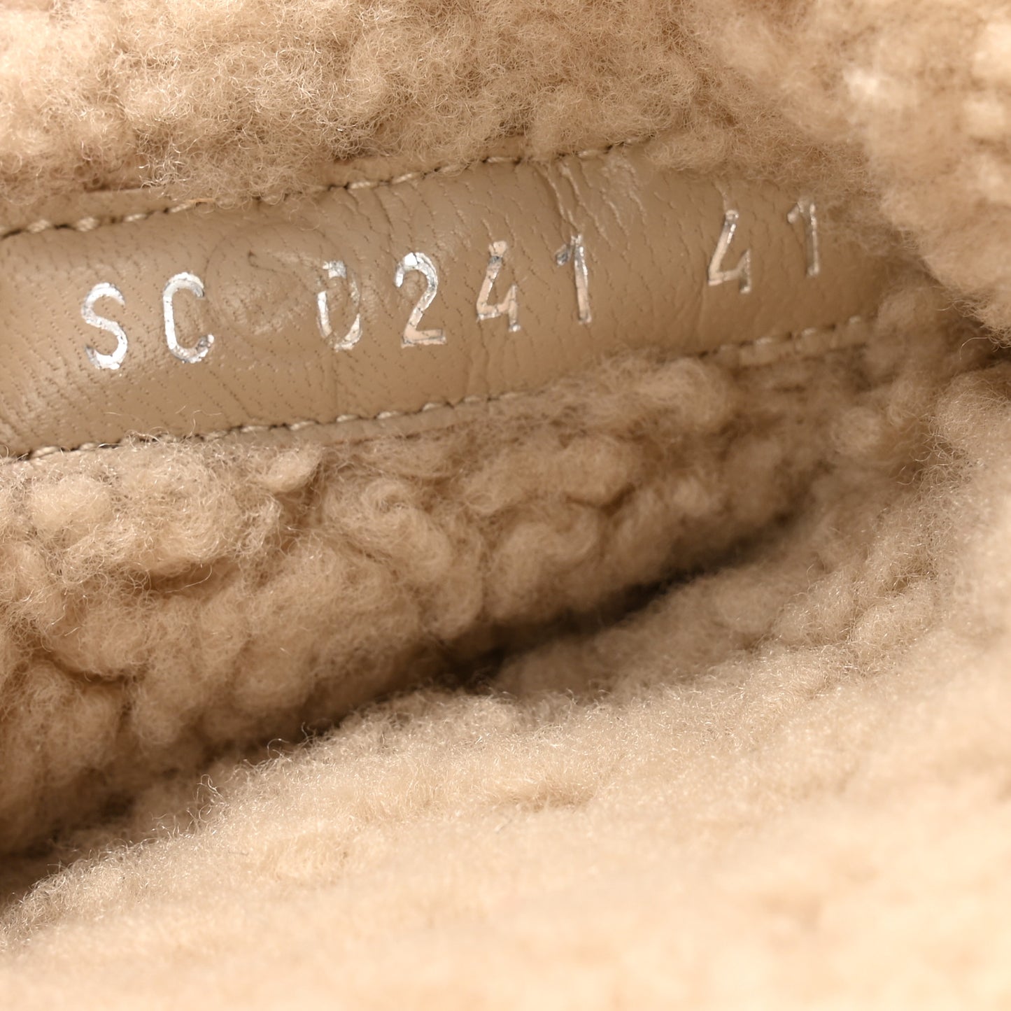 Shearling Paseo Flat Comfort Mule 41 Beige