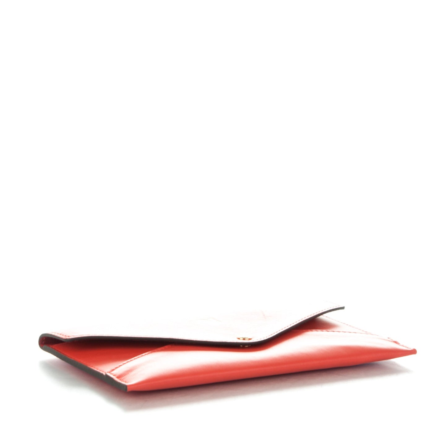 Veau Cachemire Chinese New Year Rooster Envelope Pouch Red