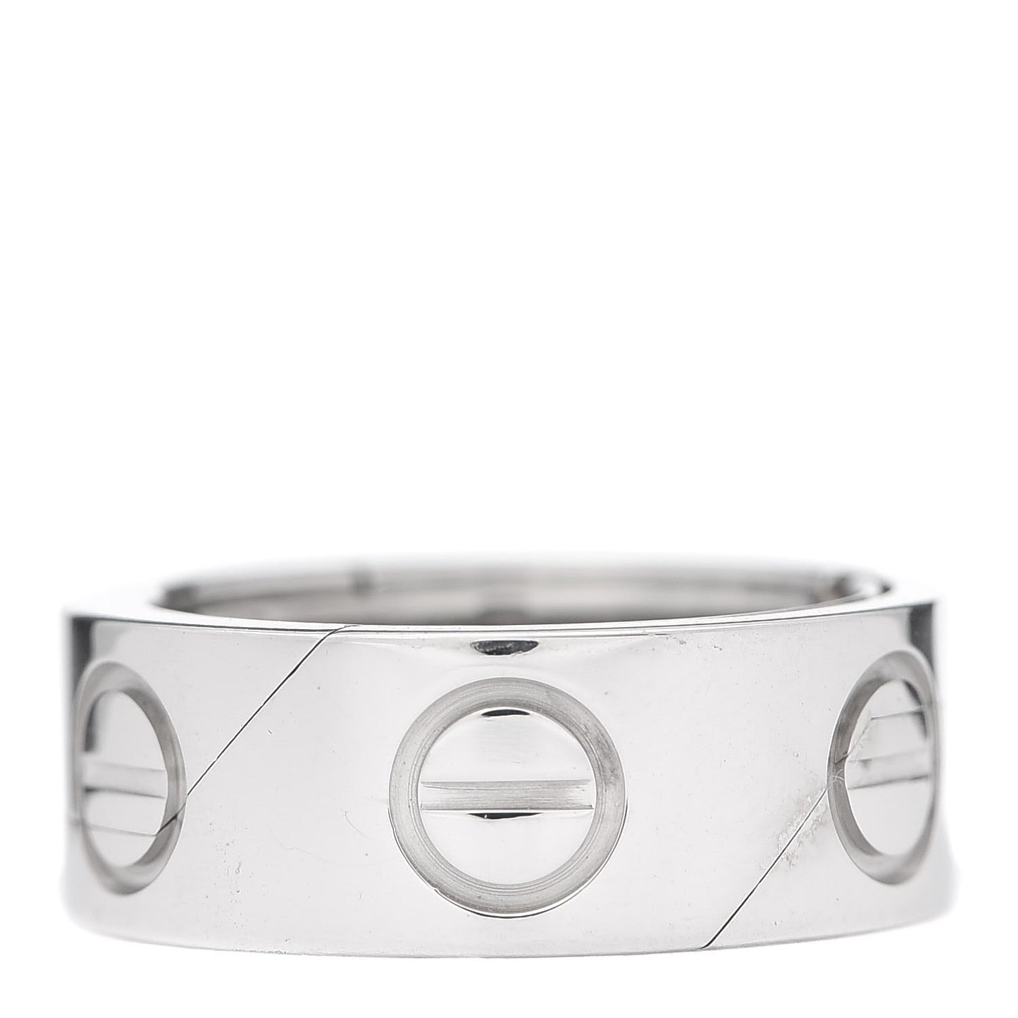 18K White Gold 7mm Astro LOVE Ring 47 4.25