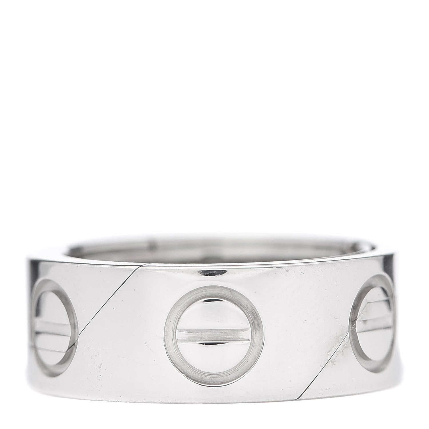Cartier 18K White Gold 7mm Astro LOVE Ring 47 4.25 3 of 5