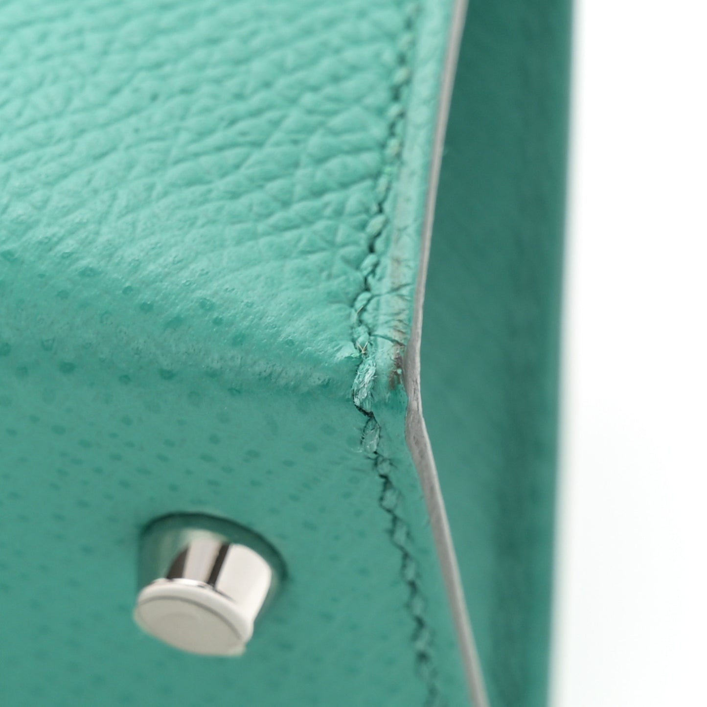 Epsom Mini Kelly Sellier 20 Vert Jade Bleu Paradis Bleu Saphir