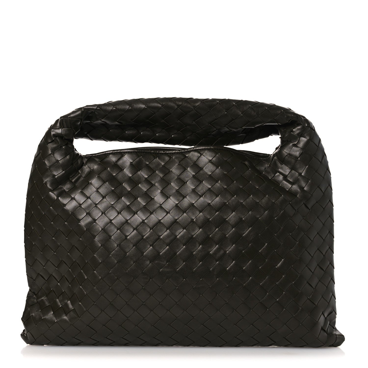 Bottega Veneta Calfskin Intrecciato Small Hop Kaki 1850842
